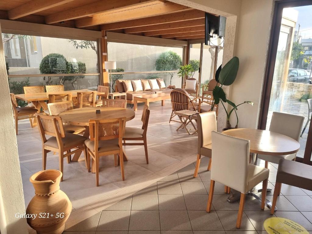 Posezení v ubytování Arhodiko Hotel
