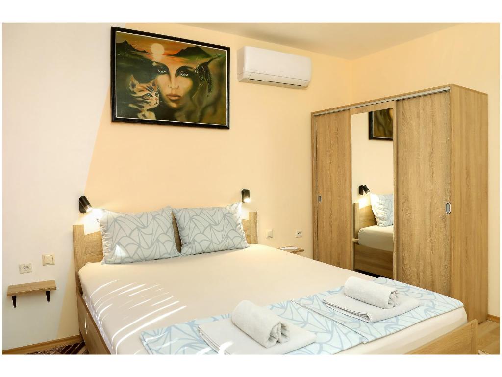 Postel nebo postele na pokoji v ubytování Clover- 2