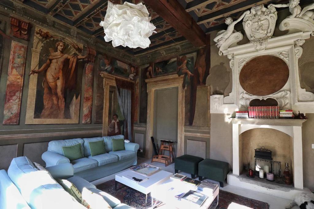 Posezení v ubytování B&B Villa Natta