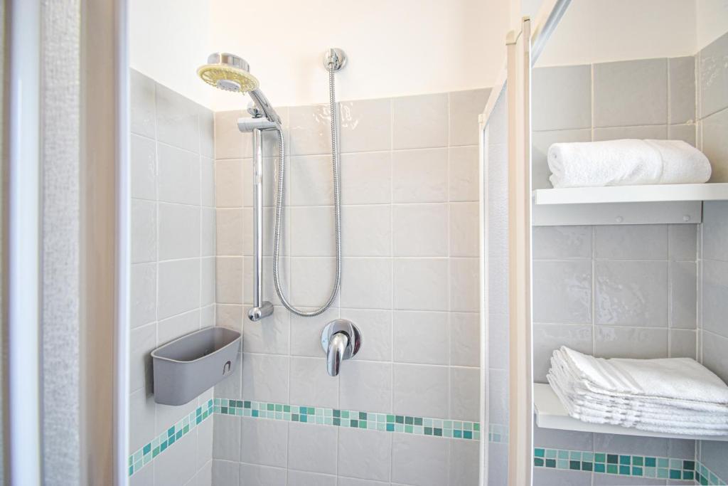 Koupelna v ubytování Ambra Hotel Cattolica