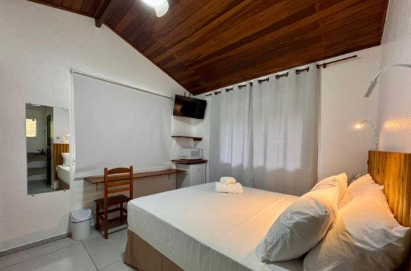 Postel nebo postele na pokoji v ubytování Pousada do Riacho Trindade