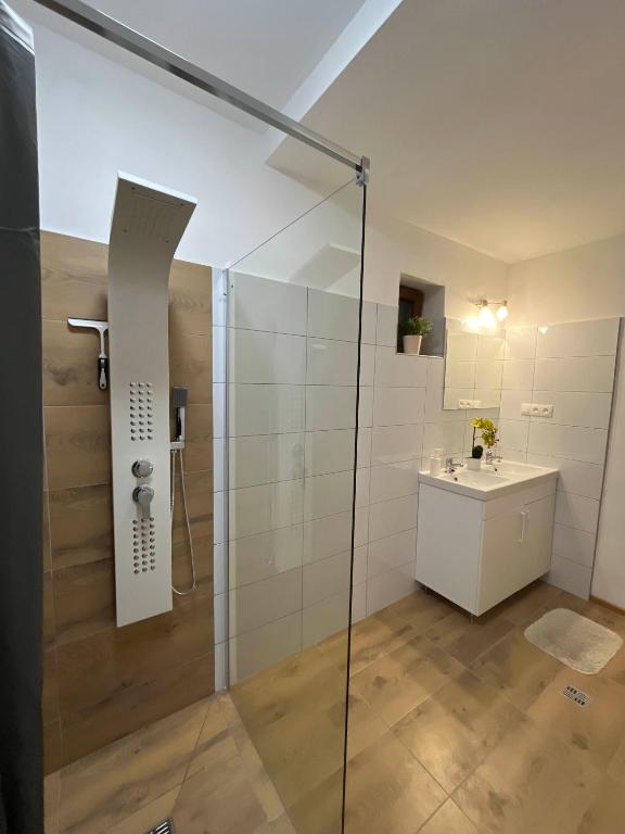 Koupelna v ubytování BALU CITY APARTMeNT