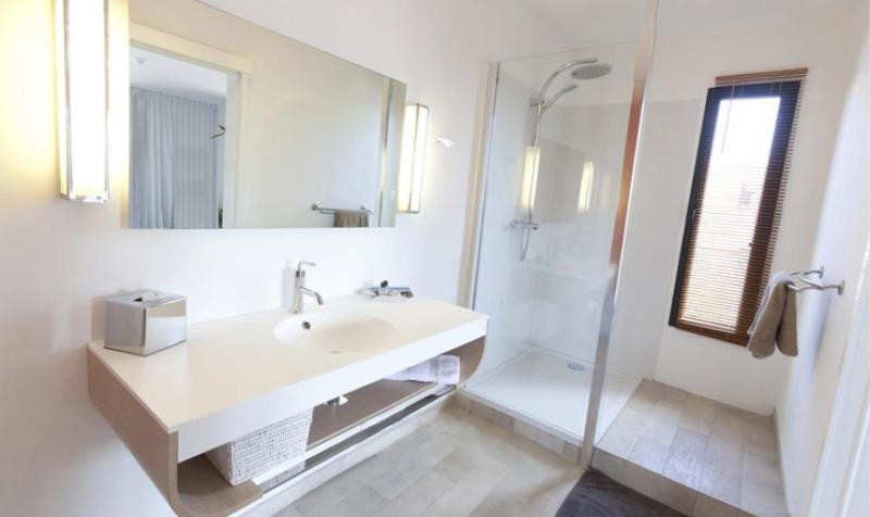 Koupelna v ubytování Hotel Ker Alberte