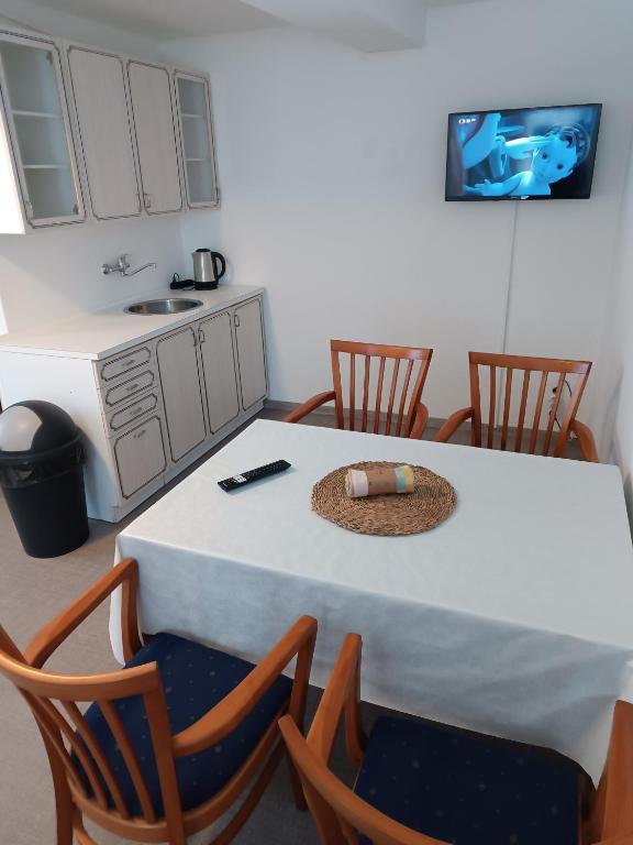 Kuchyň nebo kuchyňský kout v ubytování Hotel Bečva na Horní Bečvě