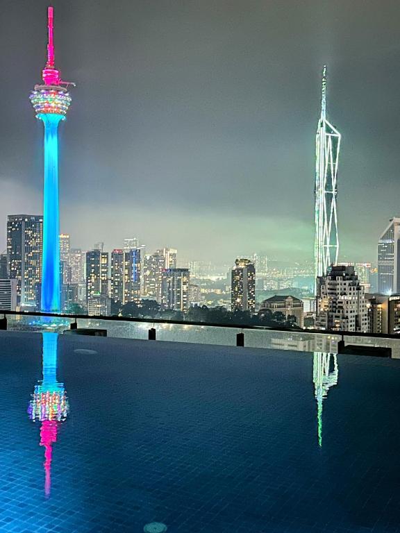 Nespecifikovaný výhled na destinaci Kuala Lumpur nebo výhled na město při pohledu z apartmánu