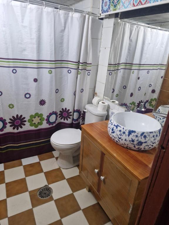 Un baño de Hostal Arrayan