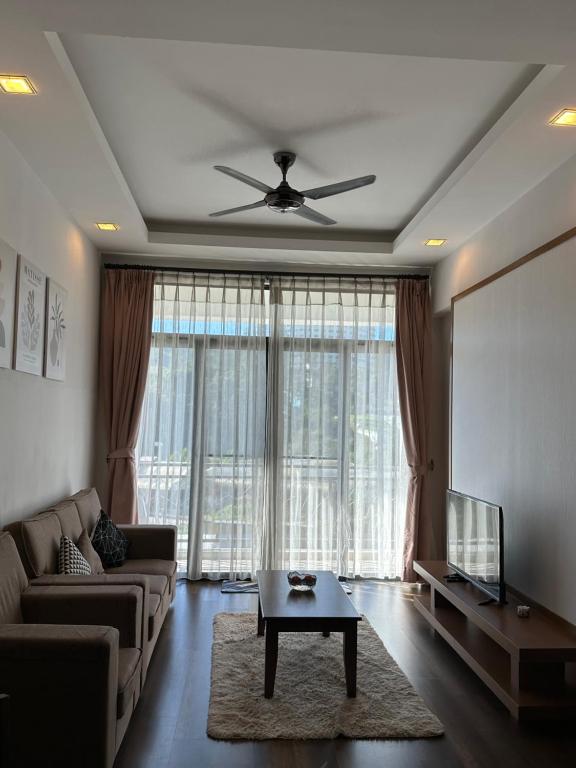 Χώρος καθιστικού στο Nova Highlands Hilltop Retreat Cameron Highlands
