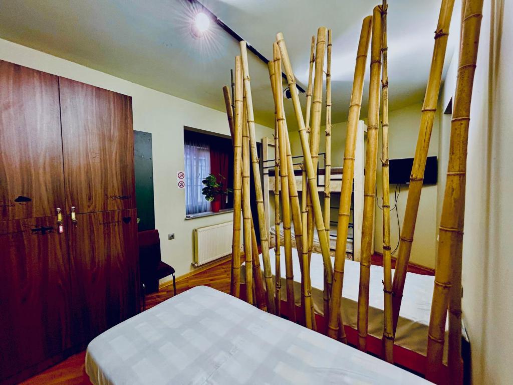 Postel nebo postele na pokoji v ubytování Porta Hostel