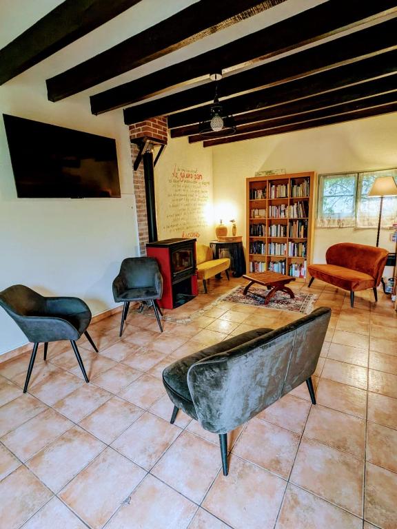 Posezení v ubytování Chambres et Table d'hôtes Cerviña