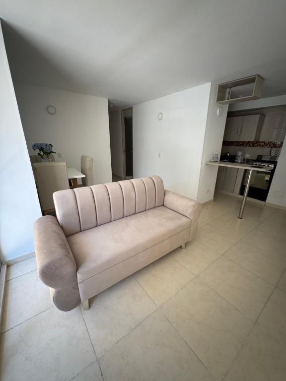 Kuchyň nebo kuchyňský kout v ubytování Apartamento norte de Barranquilla