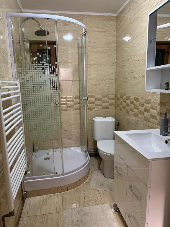 Koupelna v ubytování Casa Daria