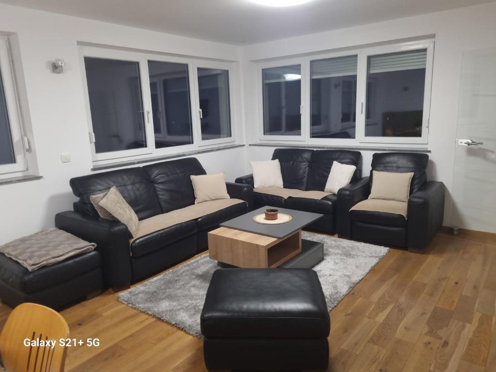 Posezení v ubytování Ferienwohnung Maitschern
