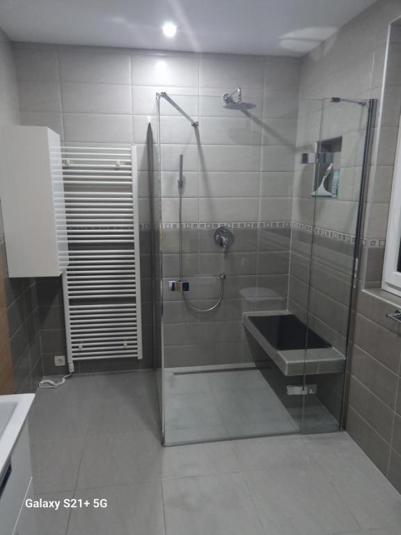 Koupelna v ubytování Ferienwohnung Maitschern