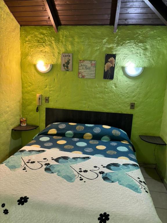 Postel nebo postele na pokoji v ubytování Hospedajes Millaray