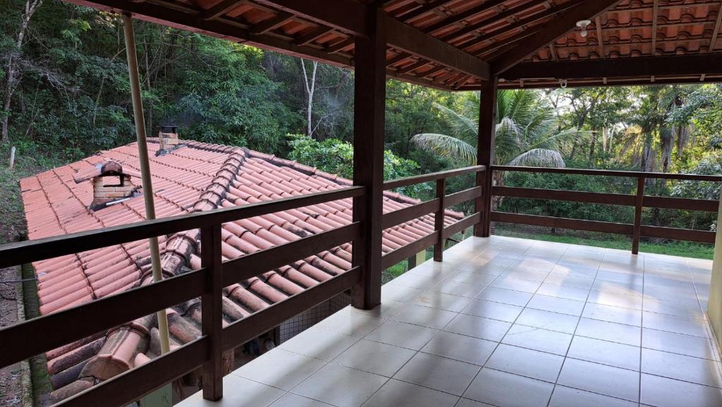 Balkón nebo terasa v ubytování Sitio Vale dos Sonhos I O mais aconchegante de Lagoa Santa