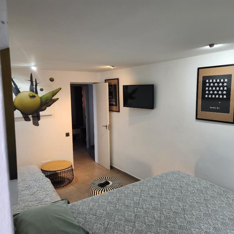 Televízia a/alebo spoločenská miestnosť v ubytovaní Casa Salvia Bed & Breakfast - Icod - Tenerife