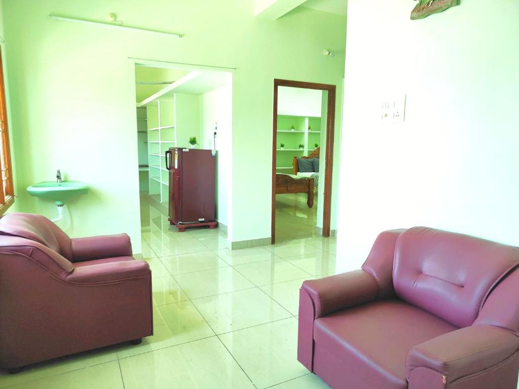 Posezení v ubytování Shivam Eden Beach Homestay