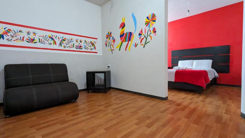 Postel nebo postele na pokoji v ubytování Hotel Posada Real