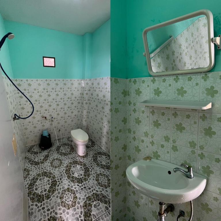 Koupelna v ubytování Char Bungalows