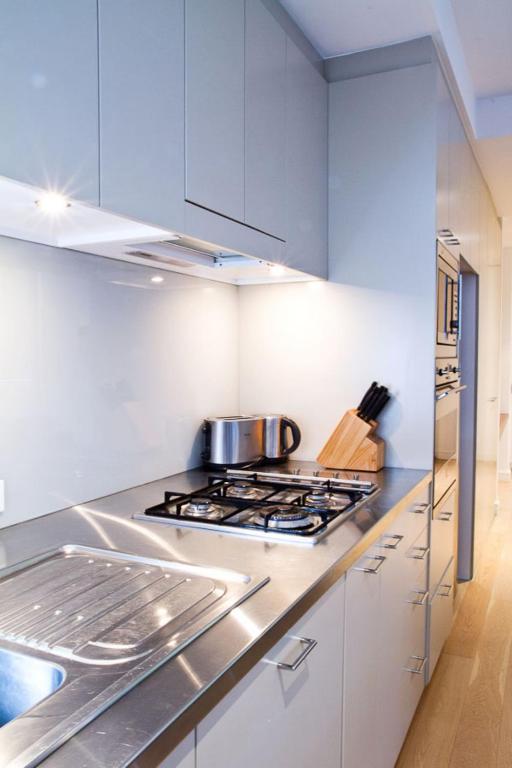Kuchyň nebo kuchyňský kout v ubytování Honeysuckle Executive Suites