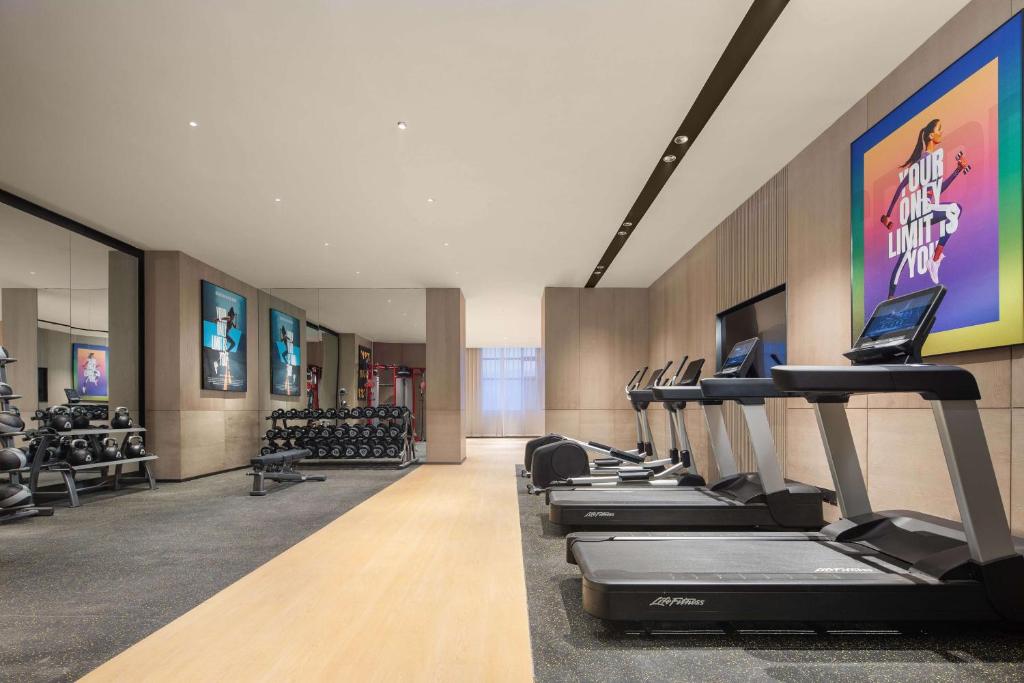 Fitness centrum a/nebo fitness zařízení v ubytování Doubletree By Hilton Altay Fuyun