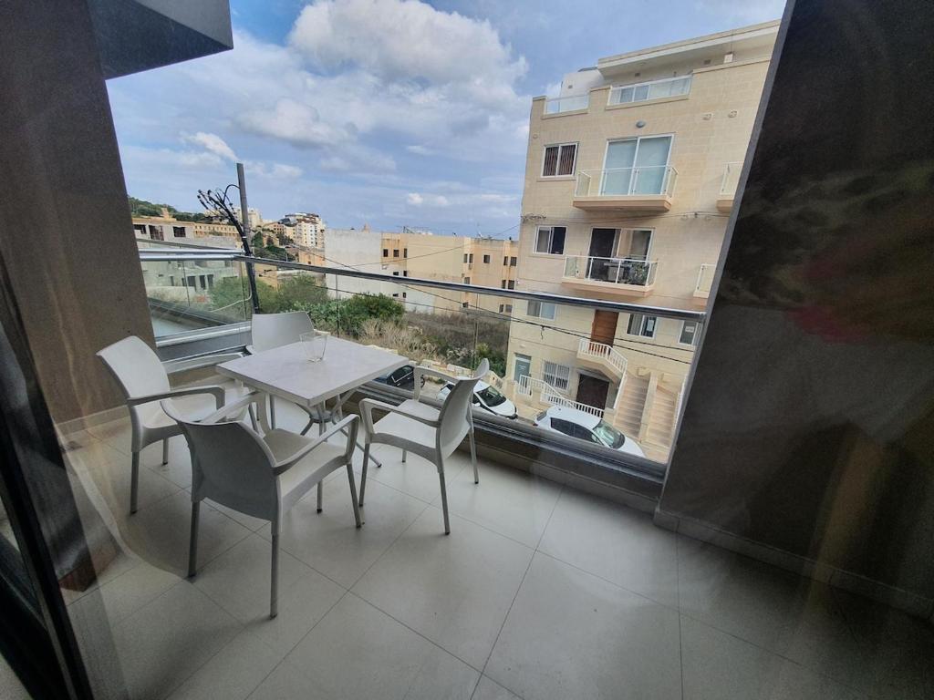 Balkón nebo terasa v ubytování ICC Holiday apartment in Marsascala