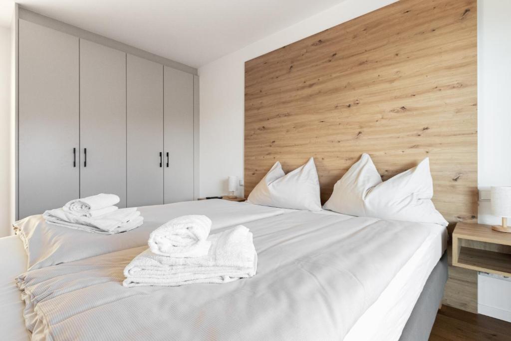 Postel nebo postele na pokoji v ubytování Arton Lachtal - Apartments Steiermark