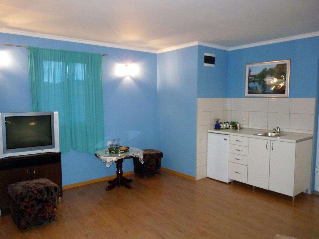 TV a/nebo společenská místnost v ubytování Hotel 24 jul
