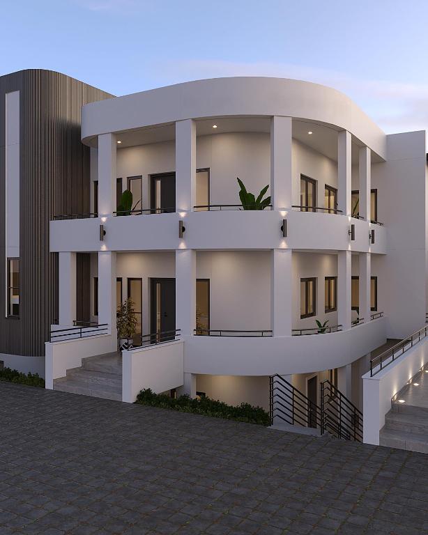 an architectural rendering of a building at Clay House by Husk Collection in Abuja