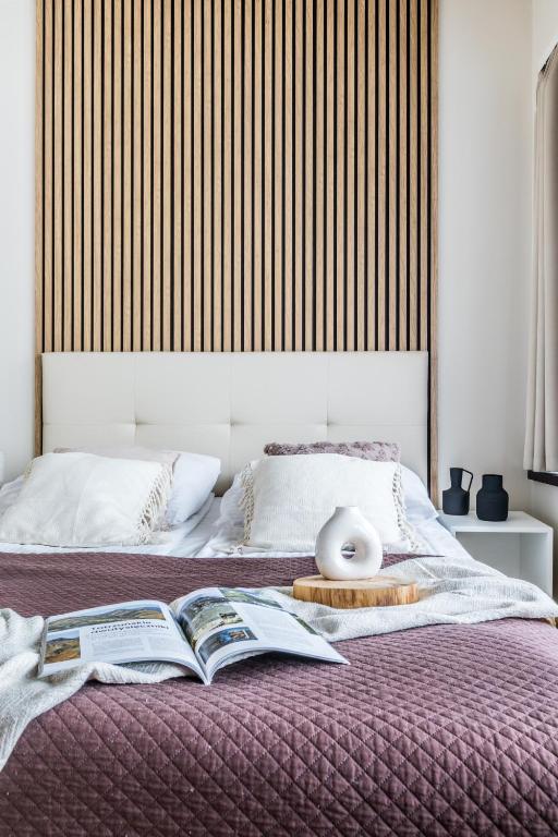 Posteľ alebo postele v izbe v ubytovaní Apartament Panorama