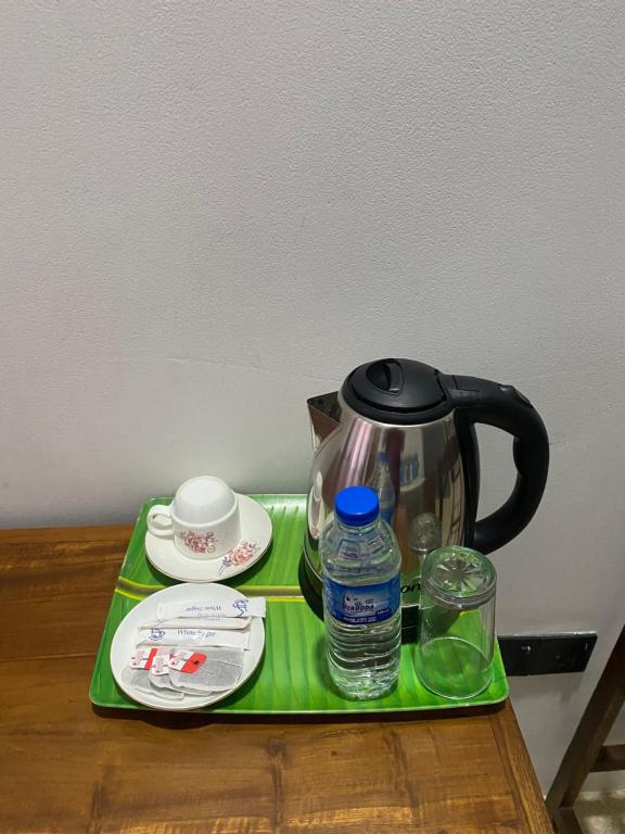 Příslušenství pro přípravu čaje a kávy v ubytování Hotel Hanguk Villa