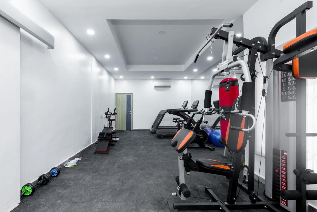 Γυμναστήριο ή/και όργανα γυμναστικής στο STP Apartments