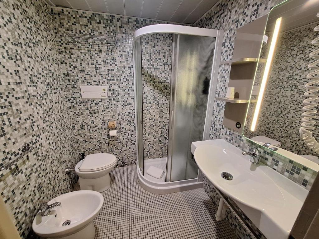 Koupelna v ubytování B&B Hotel Udine