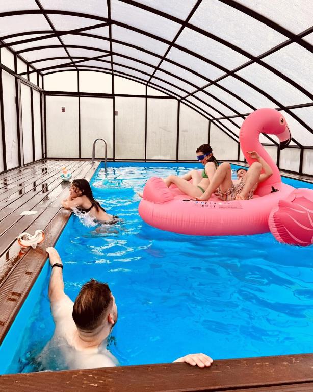 Domki na Kaszubach - Chabry i Rumianki - Roztoka, Przywidz - Basen Sauna Jacuzzi KASZUBY - Two-Bedroom House