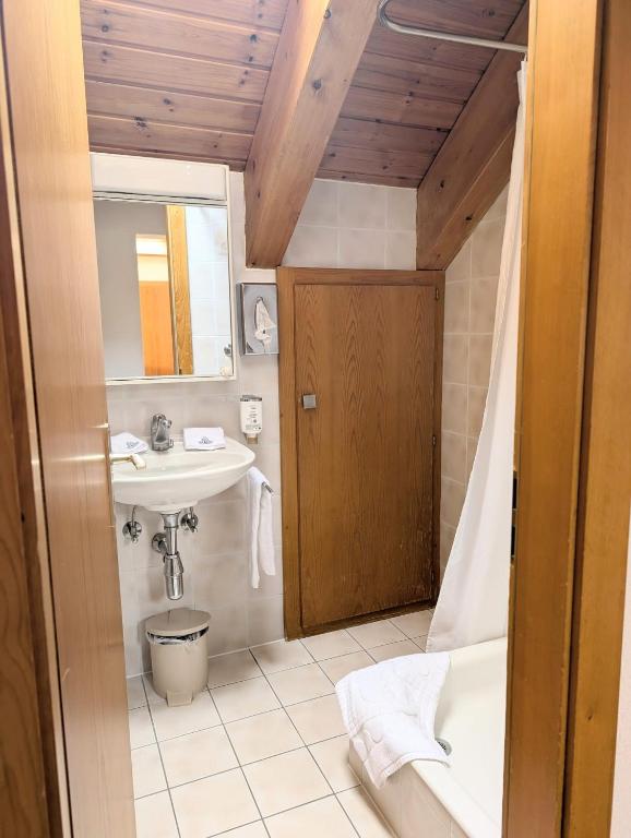 Koupelna v ubytování Appartement Thermal Ovronnaz 3 Pieces