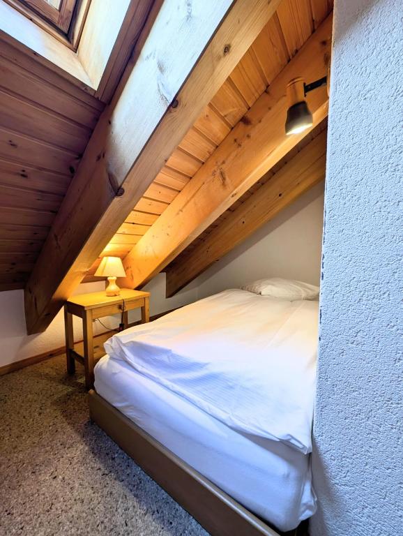 Postel nebo postele na pokoji v ubytování Appartement Thermal Ovronnaz 3 Pieces