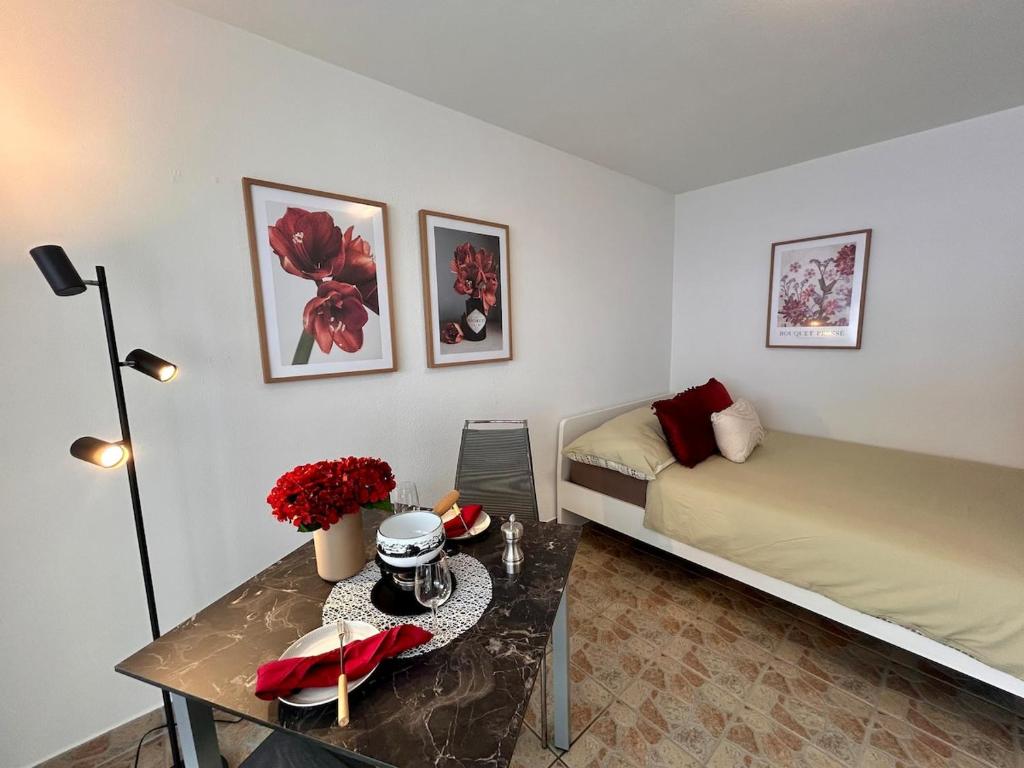 gemütliches Studio mit tollem Ausblick - Resim 2