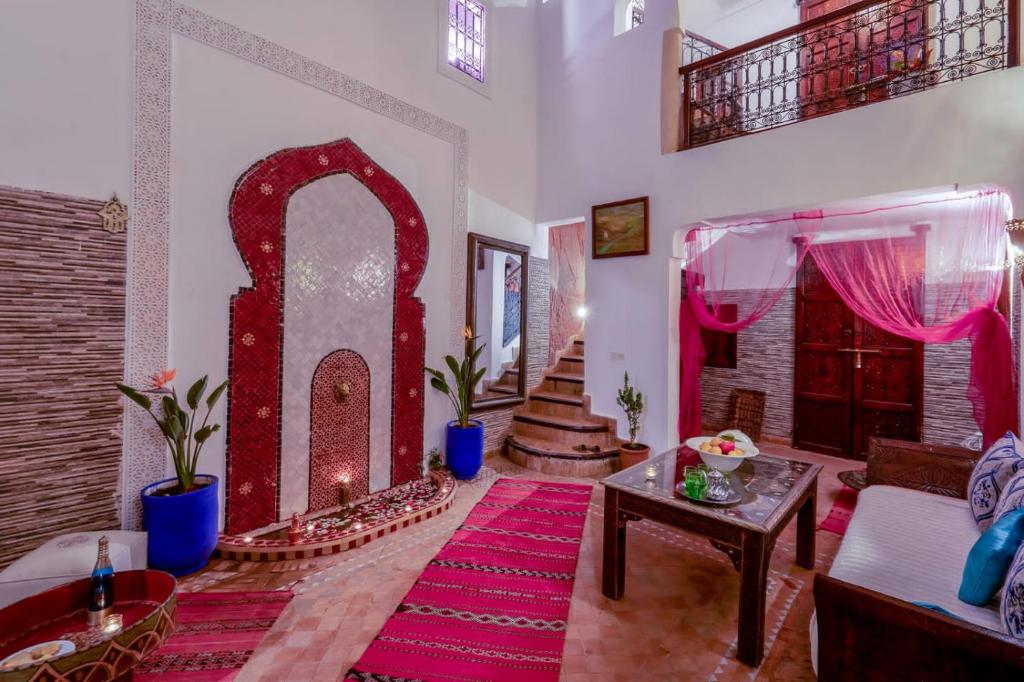 Posezení v ubytování Riad Zehar & Spa Marrakech