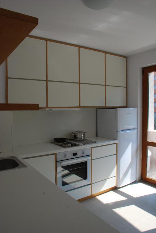 A kitchen or kitchenette at Bulhotel Pritzker Apartment
