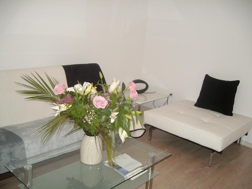 A seating area at Bulhotel Pritzker Apartment
