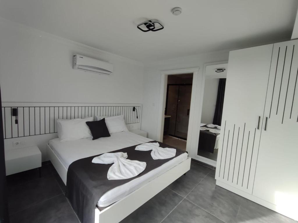 Postel nebo postele na pokoji v ubytování Paddys Villa