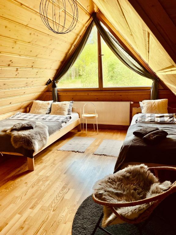Letto o letti in una camera di Znak Gór