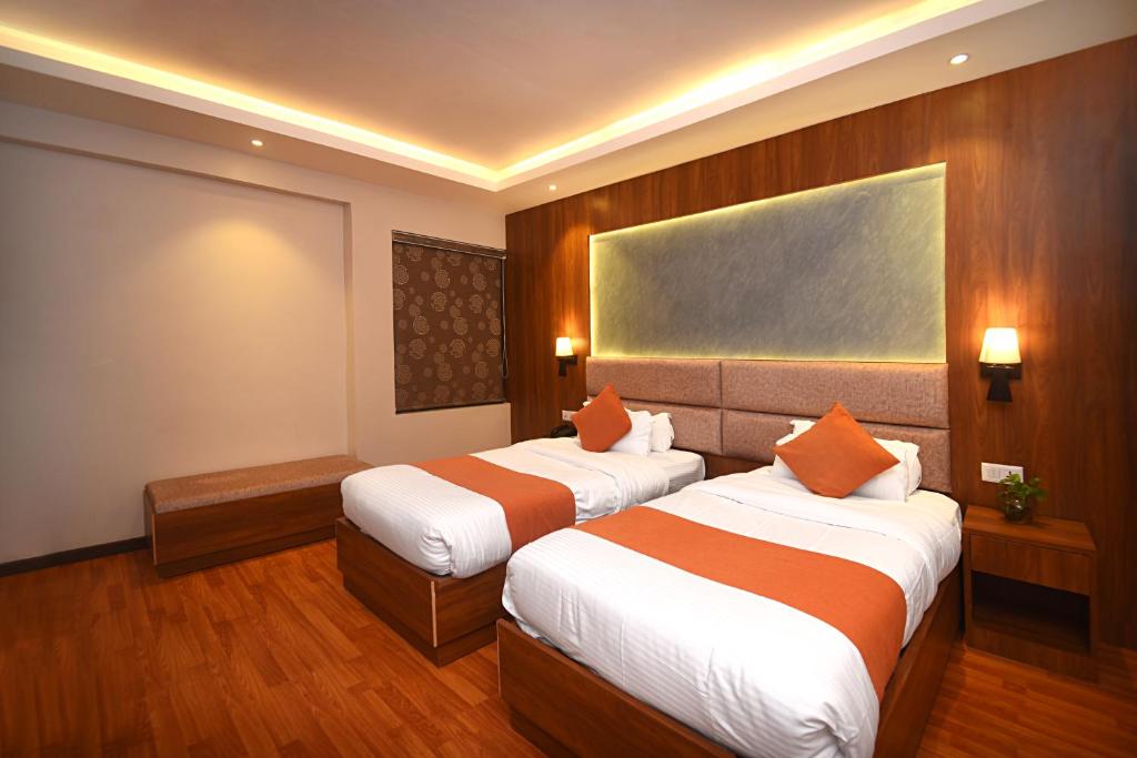 Postel nebo postele na pokoji v ubytování Hotel Mums Home