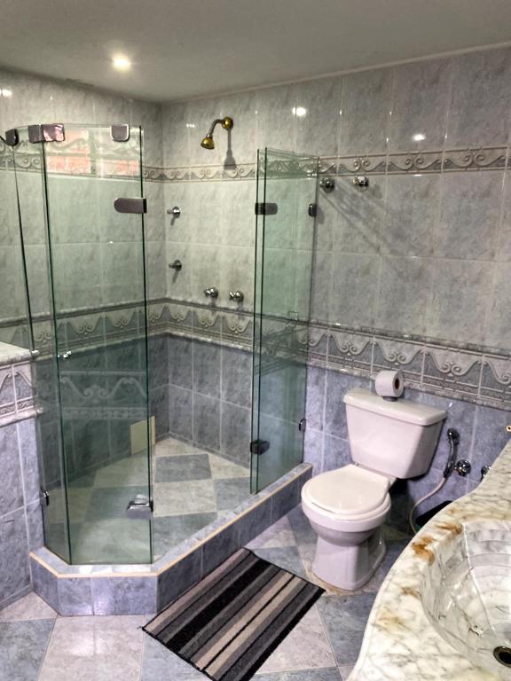 Koupelna v ubytování Hotel Quintas de Bogotá