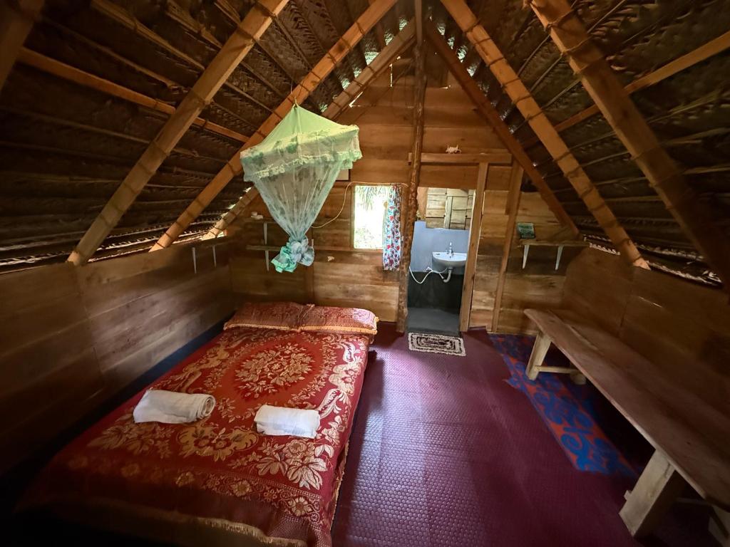 Postel nebo postele na pokoji v ubytování Secret Paradise Panama