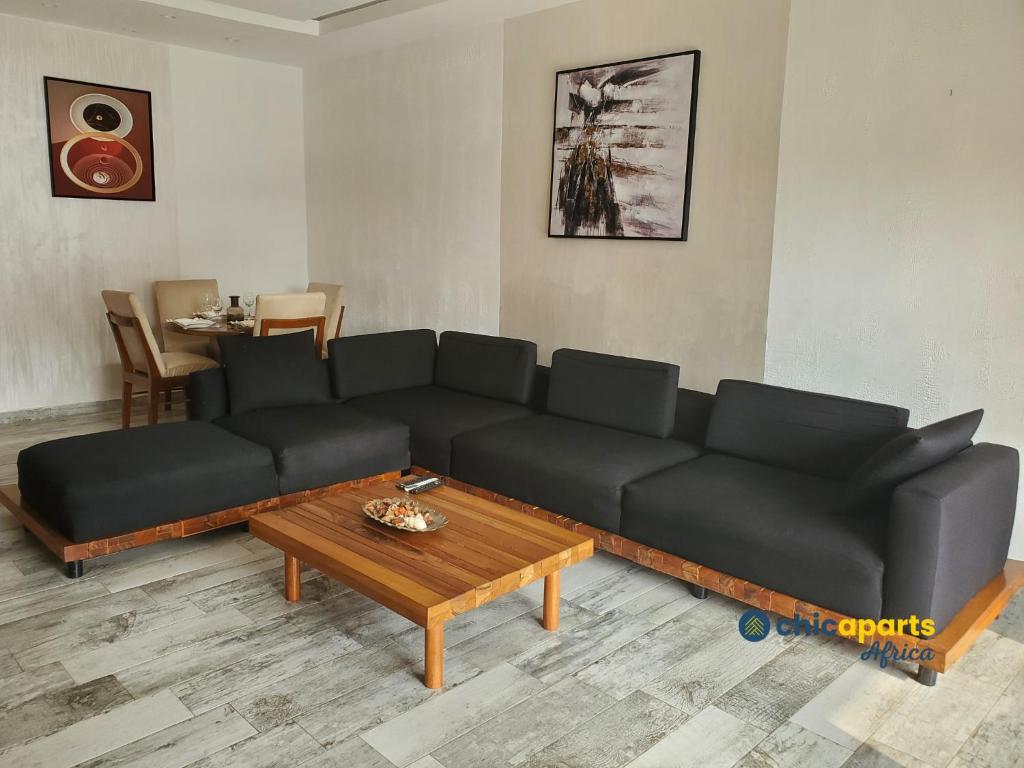 Zona d'estar a Chic house with pool