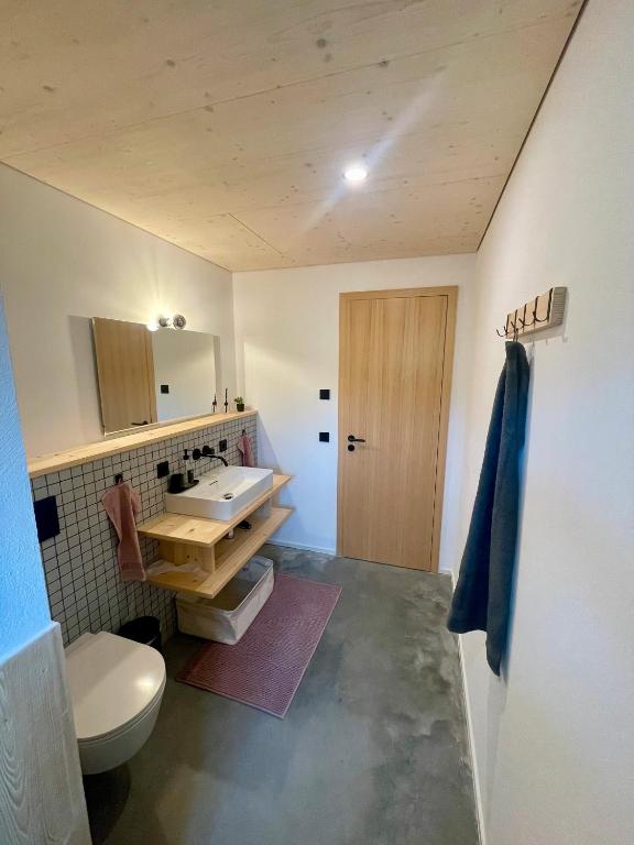 Koupelna v ubytování Ferienappartements Bayer