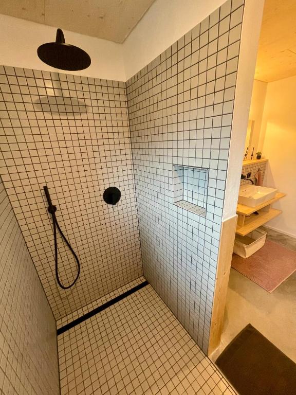 Koupelna v ubytování Ferienappartements Bayer
