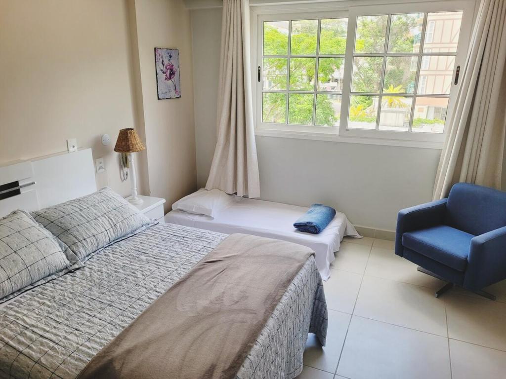 Postel nebo postele na pokoji v ubytování Loft at Granja Brasil Itaipava