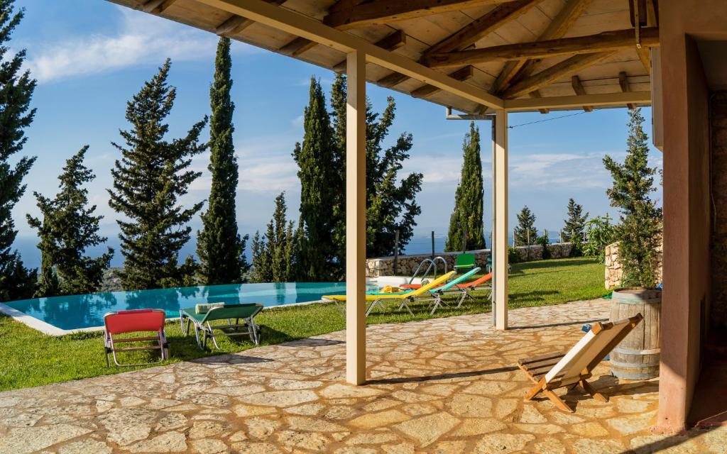 Bazén v ubytování melivaro villa nebo v jeho okolí